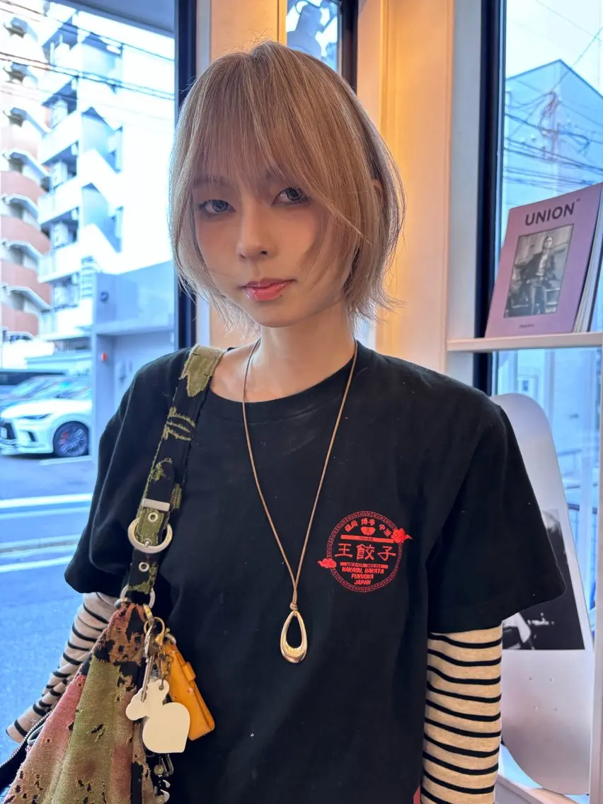 ショート らん カラーモデル募集中のヘアスタイル