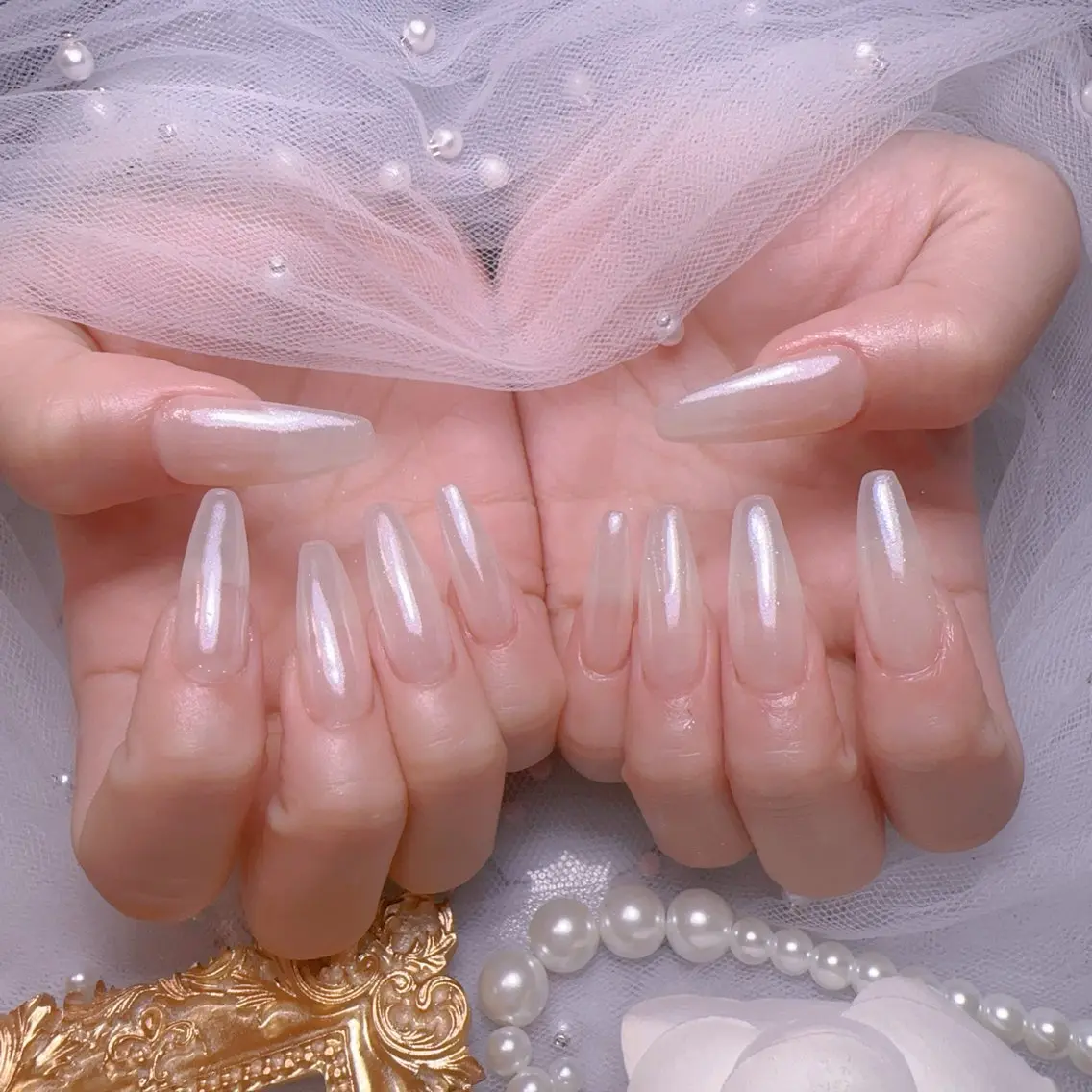 ネイル オーロラネイル フットネイル 韓国ネイル ラメ(グリッター) ラメグラデーション ハンドネイル Belle nail salon 新小岩のネイルデザイン