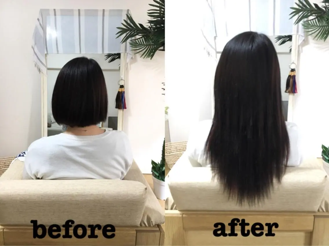セミロング ボブ エクステ KA BUのヘアスタイル