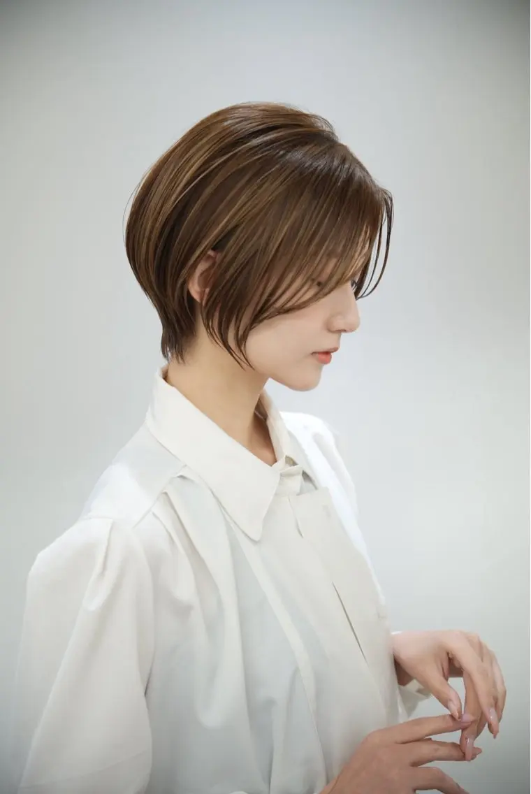 ショート カラー カット トリートメント 髪質改善カラー ショートボブ専門のヘアスタイル