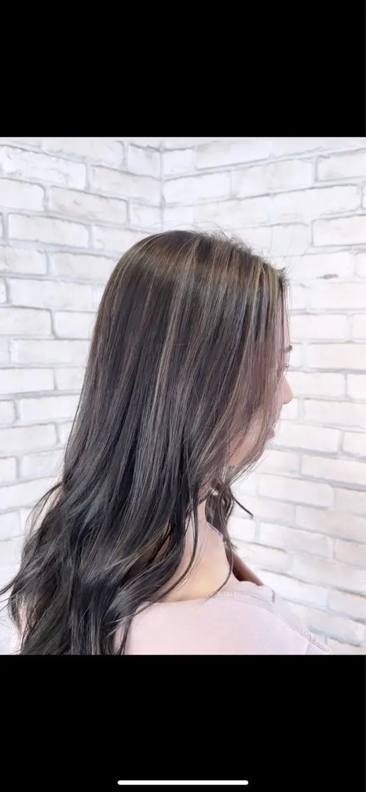ロング カラー ヘアカラー 縮毛矯正／ハイライト 💙mai🐈のヘアスタイル
