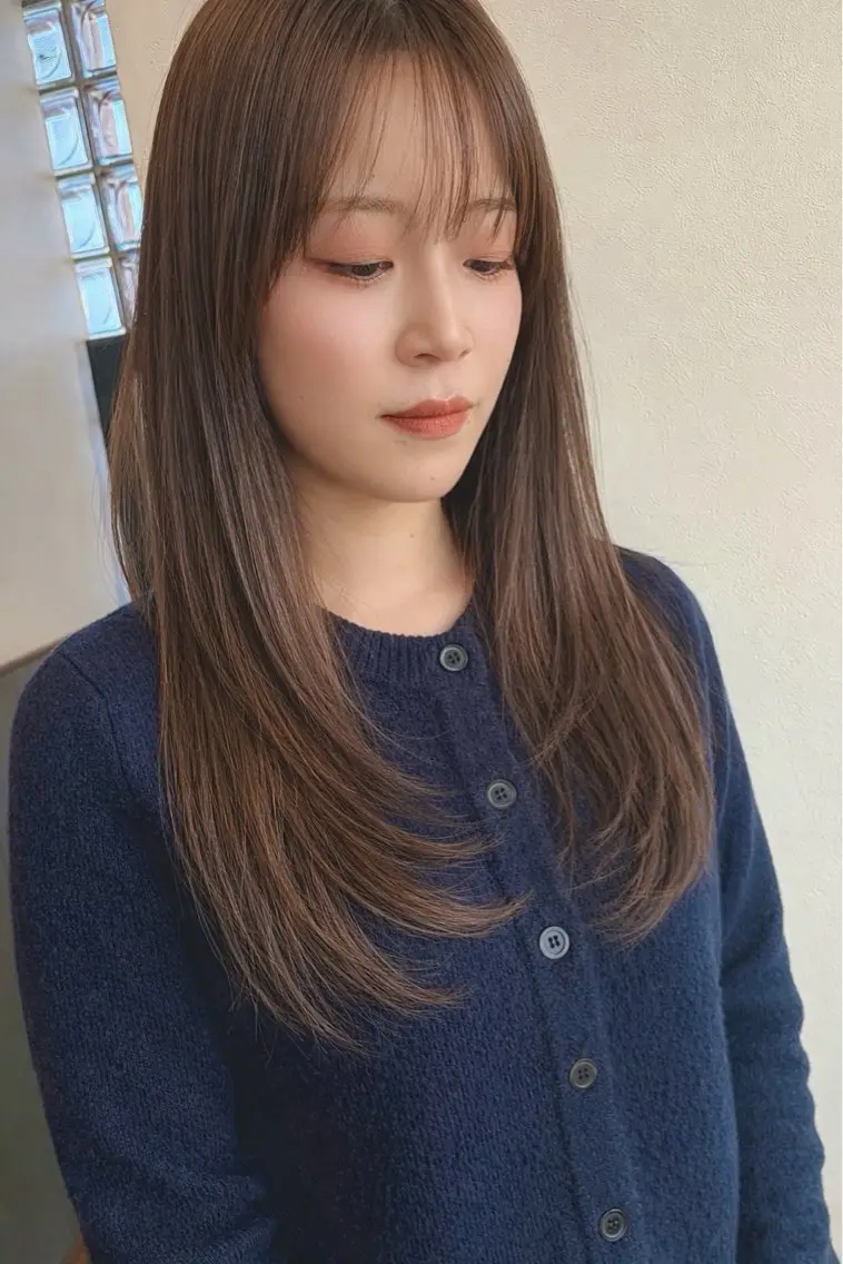 カット+髪質改善カラーの写真