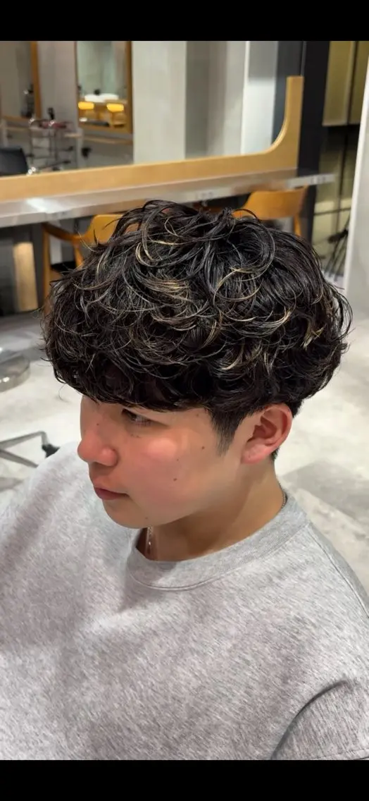 パーマ メンズ カット パーマ fifth 清水睦月のヘアスタイル