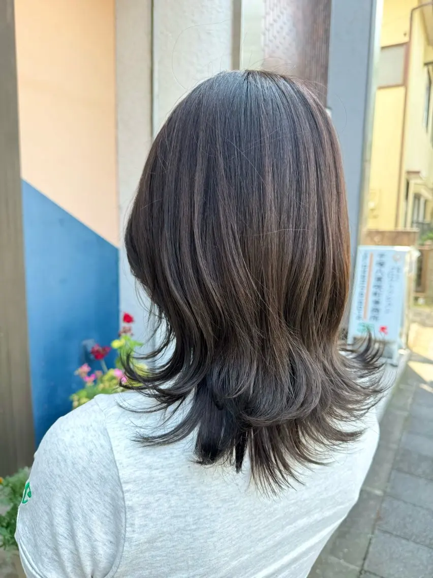 ミディアム るな/echelle 【カットモデル募集】のヘアスタイル