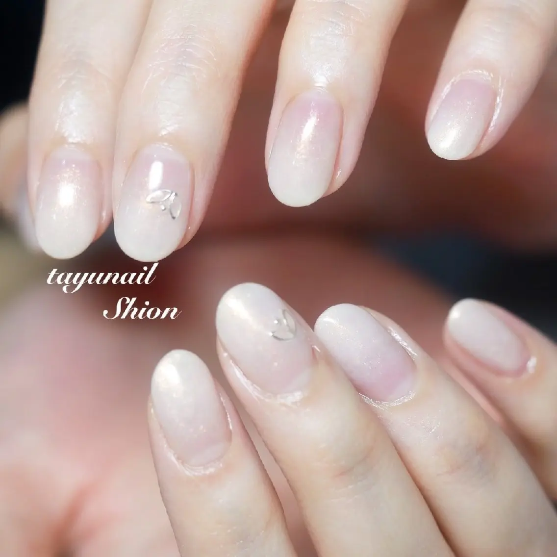 ネイル ジェルネイル グラデーション パラジェル 冬ネイル ネイルサロン 【たゆnail】のネイルデザイン