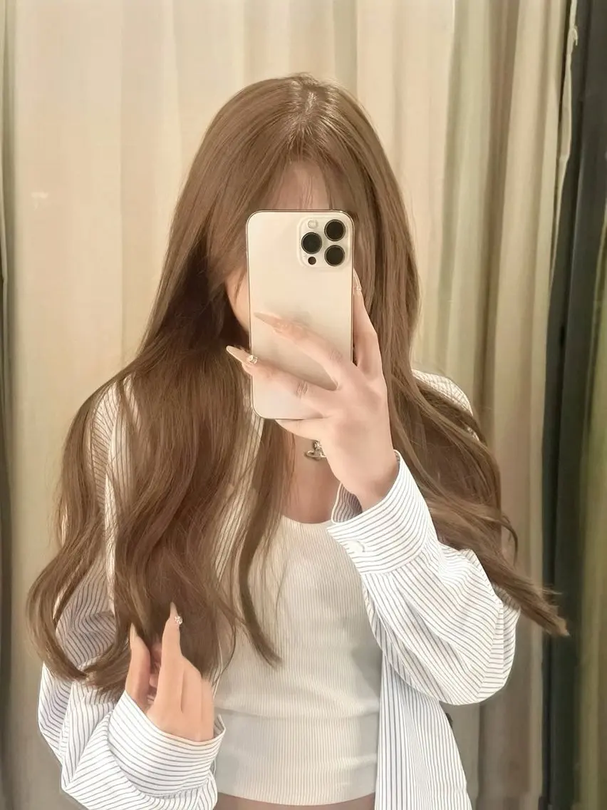 ロング カラー ヘアカラー トリートメント ヘッドスパ ヘアセット 𓏸レイヤー髪質改善 透けカラーカノン🫧のヘアスタイル