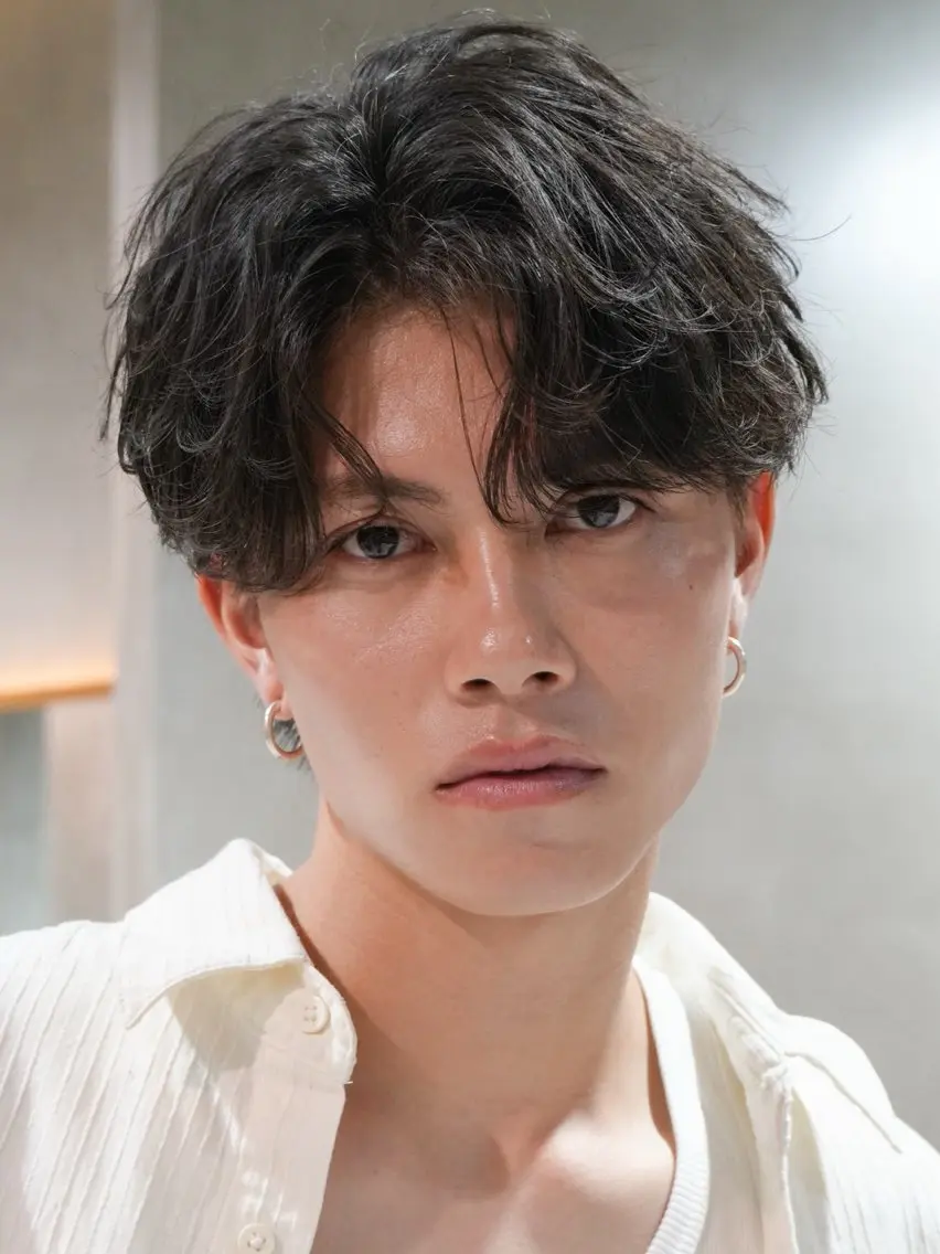 ショート カット パーマ 菅野 智敬のヘアスタイル