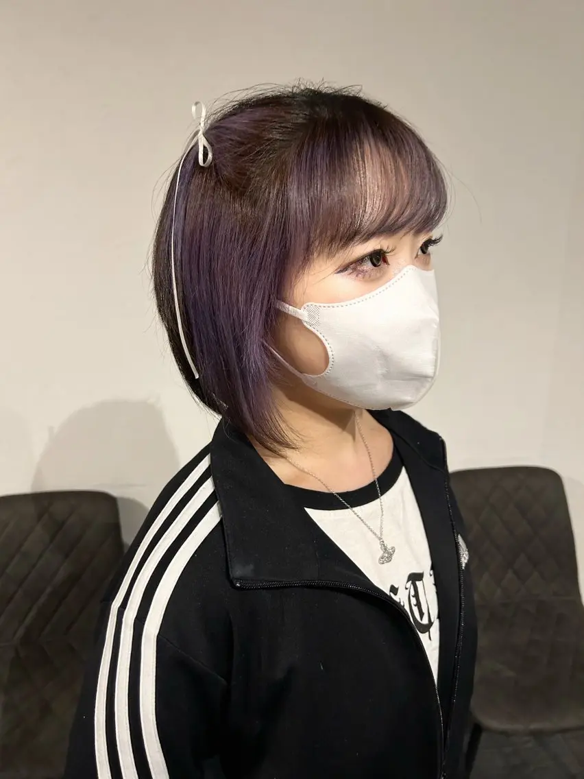 ミディアム カラー hinano ヒナノのヘアスタイル