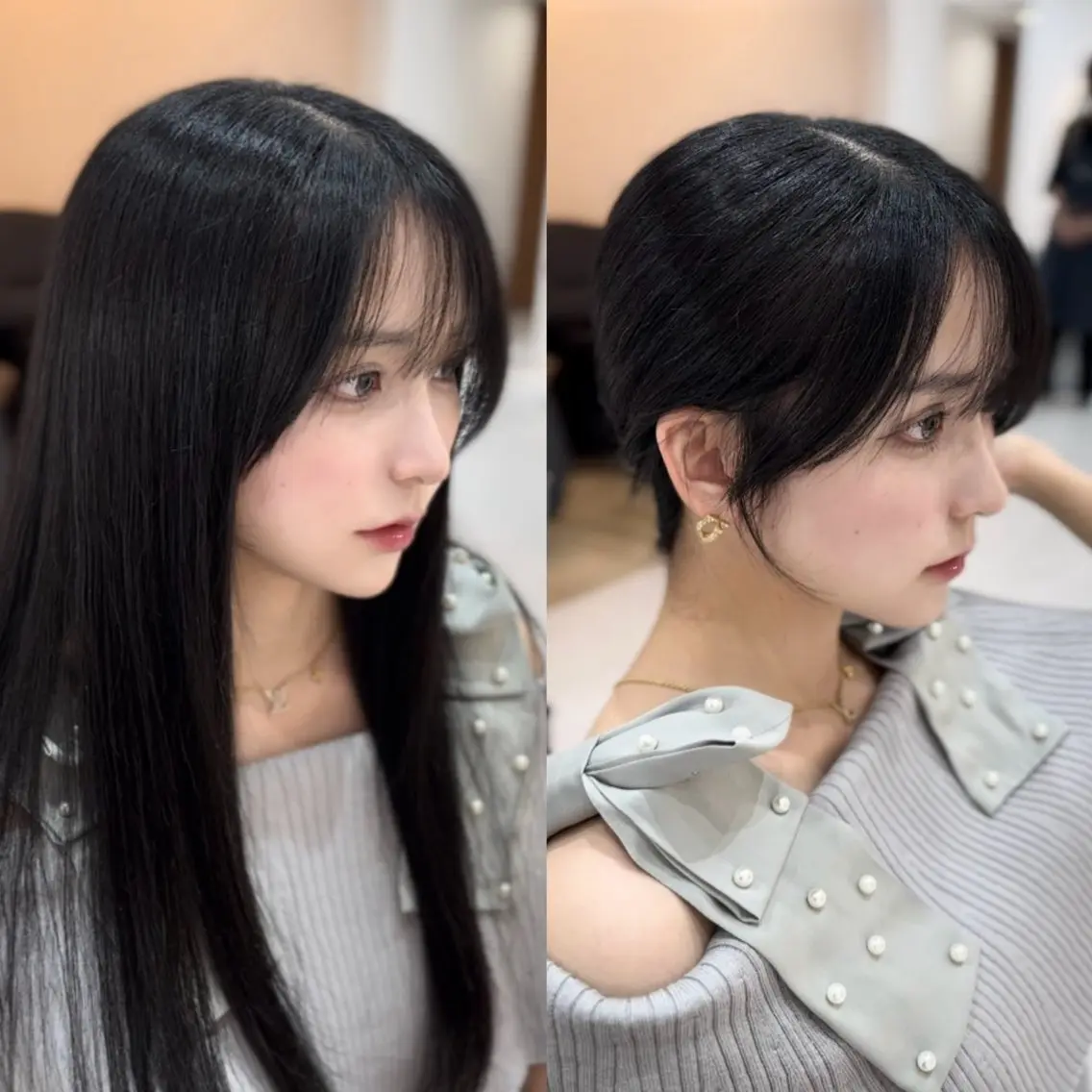 ロング カット ヘアカラー トリートメント 韓国ヘア🩶侑矢 艶髪透明感/福岡のヘアスタイル