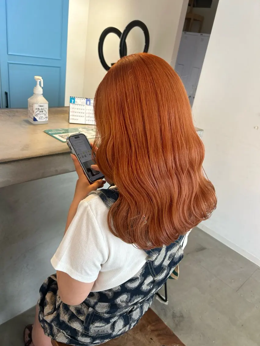 ロング カラー カット ヘアカラー 砂野 真璃奈のヘアスタイル