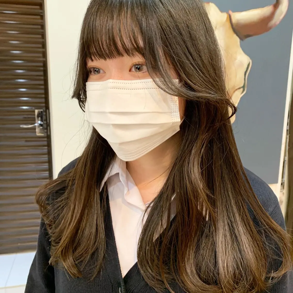 セミロング 顔まわりレイヤー レイヤーカット 【韓国風くびれヘア】 joule小木曽輝のヘアスタイル