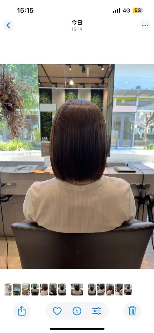 ミディアム カラー パーマ アッシュ ベージュカラー オリーブベージュ 酸性ストレート ストレートパーマ カット ヘアカラー 縮毛矯正 🫧Ai/ ロロネー森ノ宮💖のヘアスタイル