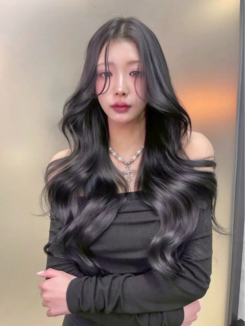 ロング カット ヘアカラー トリートメント 表参道/ワンホンヘア SAAYA🖤のヘアスタイル