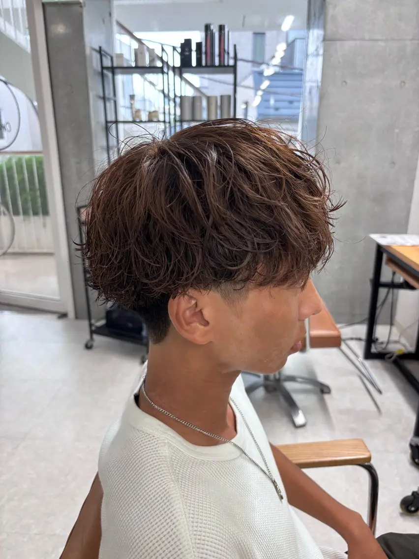 パーマ メンズ カット パーマ ヘッドスパ ヘアセット パーマ特化 🇰🇷yutoのヘアスタイル
