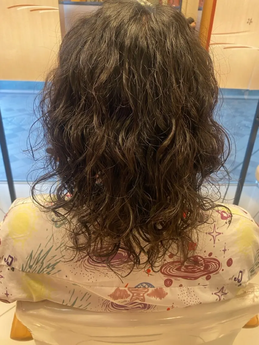 パーマ メンズ カット パーマ へんみ みかのヘアスタイル