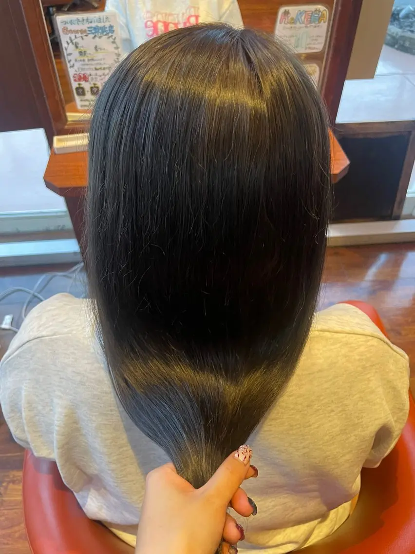 ミディアム ヘアカラー 福岡 ゆうわのヘアスタイル