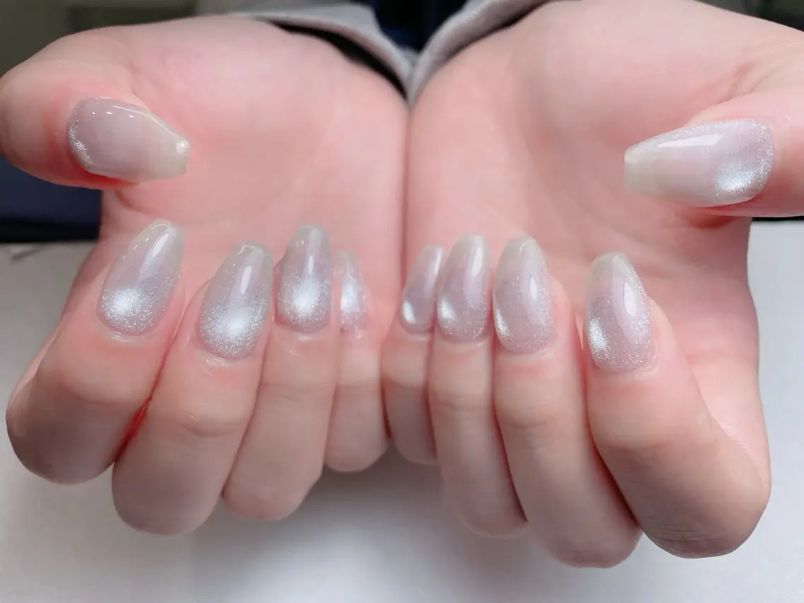 ネイル アートネイル 長さ出し フレンチネイル ジェルネイル ガーリー 中野駅から2分 MEO NAILのネイルデザイン