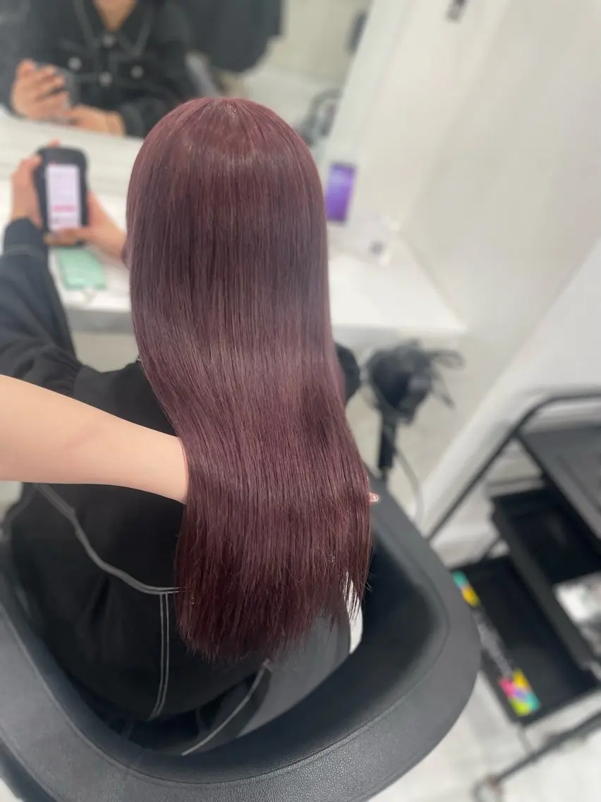 ロング カラー ケアカラー ロング トリートメント 💗トレンドモテヘア Natsumi 💗のヘアスタイル
