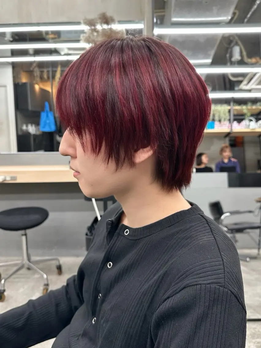 ミディアム カラー メンズ カット ヘアカラー トリートメント メンズ特化 🦋KANOKO🦋のヘアスタイル