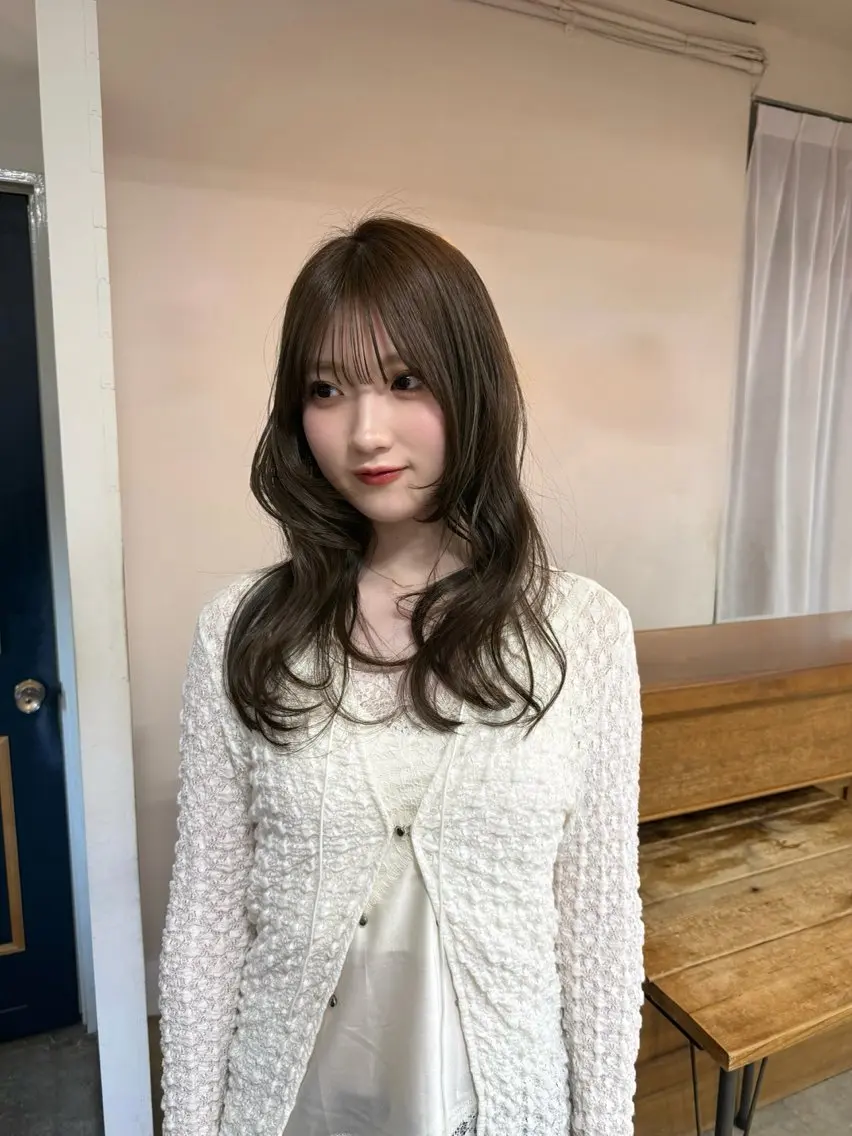 ロング カラー カット ヘアカラー トリートメント まろやか透明感カラー ♡MANAのヘアスタイル