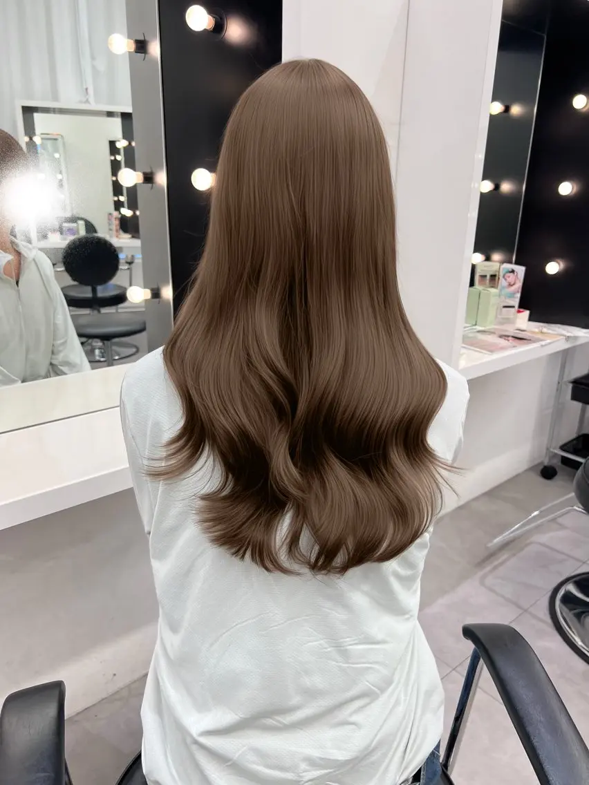 セミロング ヘアカラー しゅういち/赤み消し カラー特化のヘアスタイル