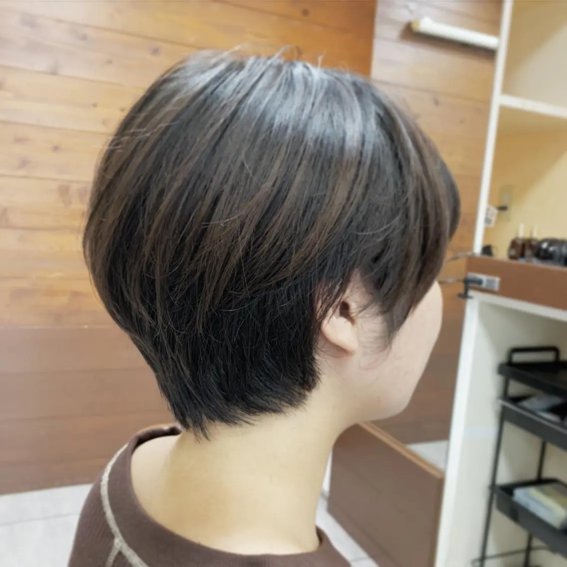 ショート ボブ カット ヘアカラー トリートメント 似合わせ/前髪カット /店長   村上直也のヘアスタイル