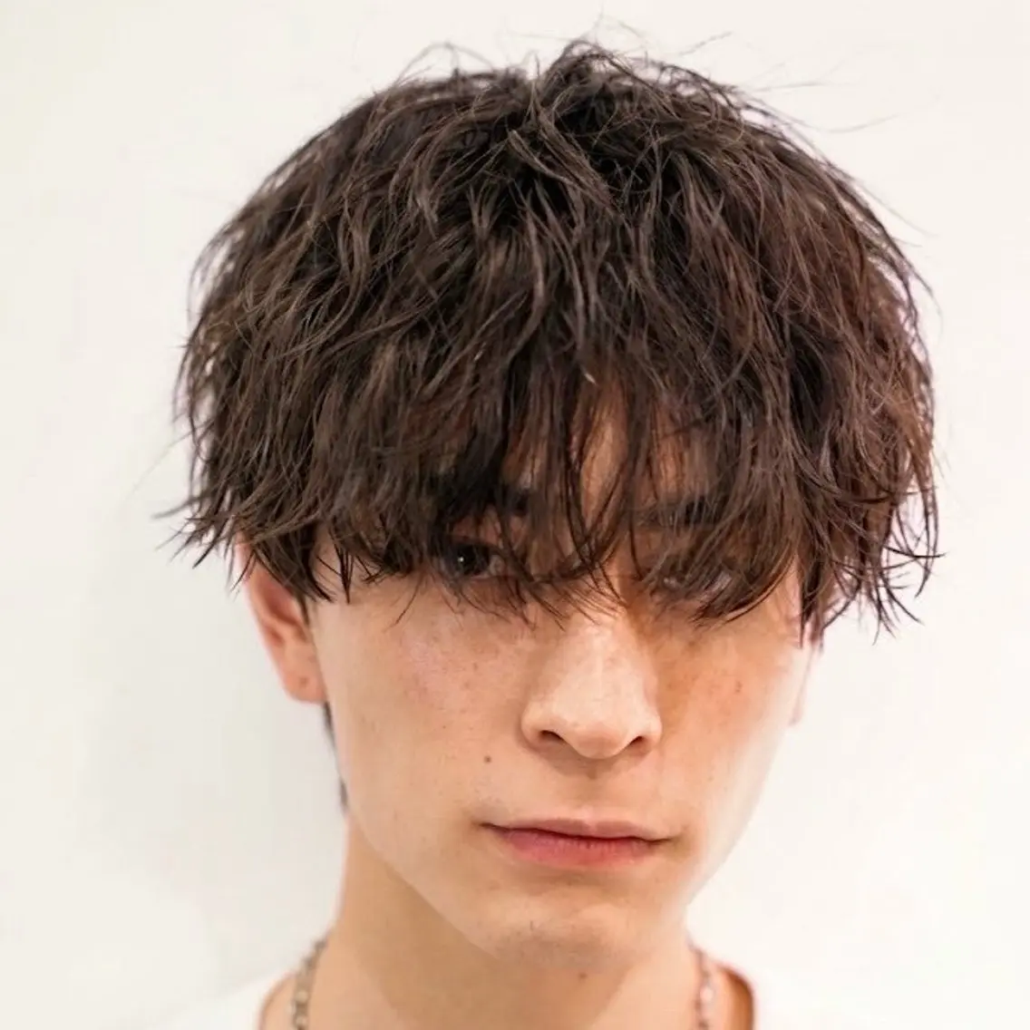 ショート カラー パーマ ヘアアレンジ メンズ キッズ マッシュ メンズパーマ スパイラルパーマ カット パーマ メンズカット/パーマ 山崎航平💈のヘアスタイル