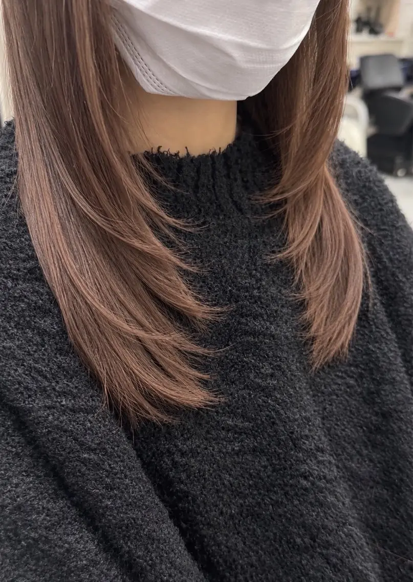 セミロング カット 渡部 子龍のヘアスタイル