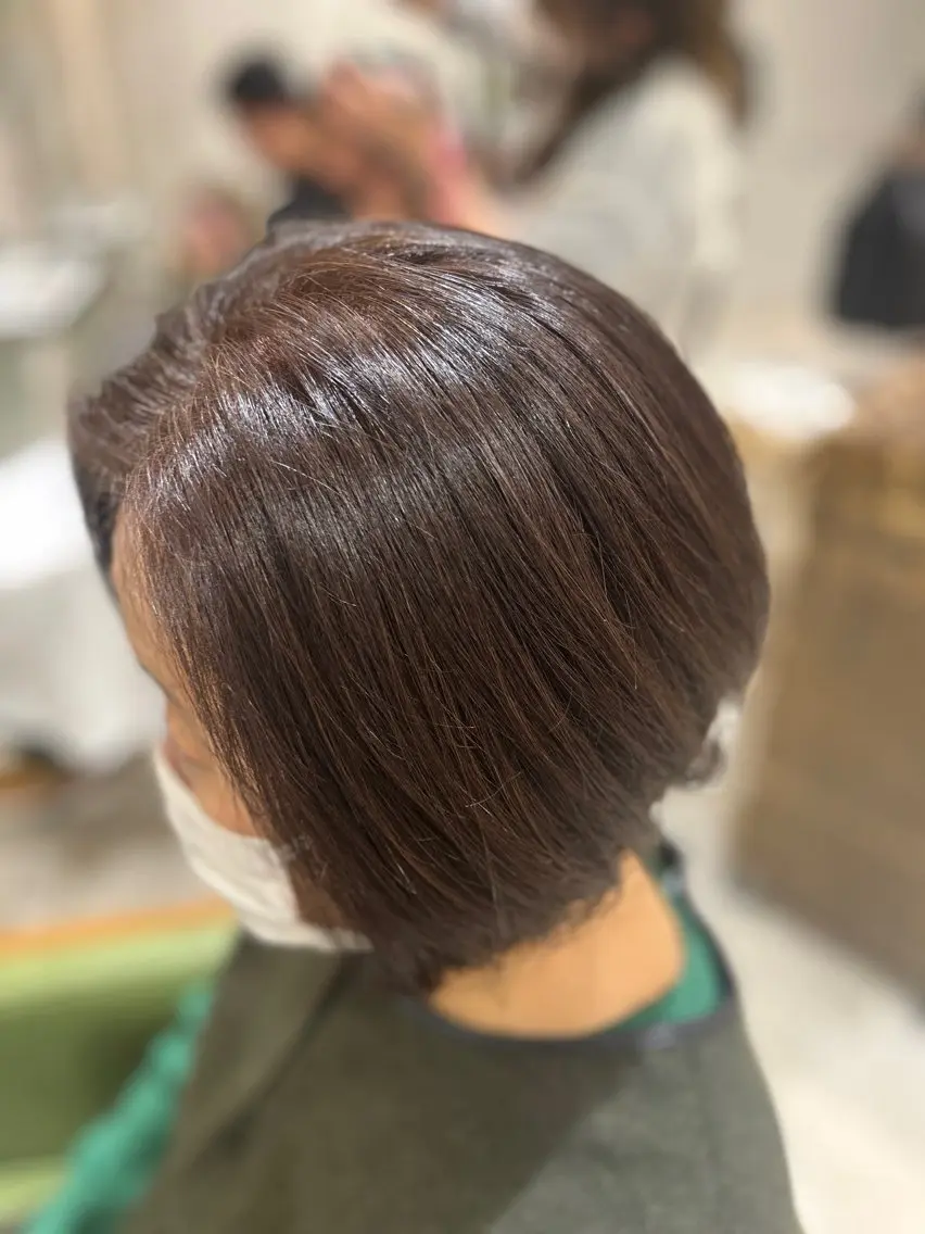 ショート カット ヘアカラー 酸性ストレート特化× 艶髪師/及川のヘアスタイル