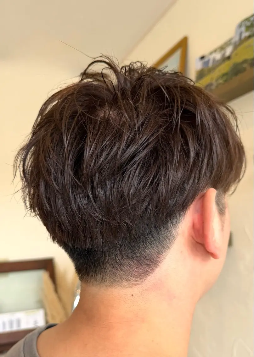 カラー メンズ マッシュ 透明感カラー 長沖彩加/艶髪 /髪質改善/メンズのヘアスタイル