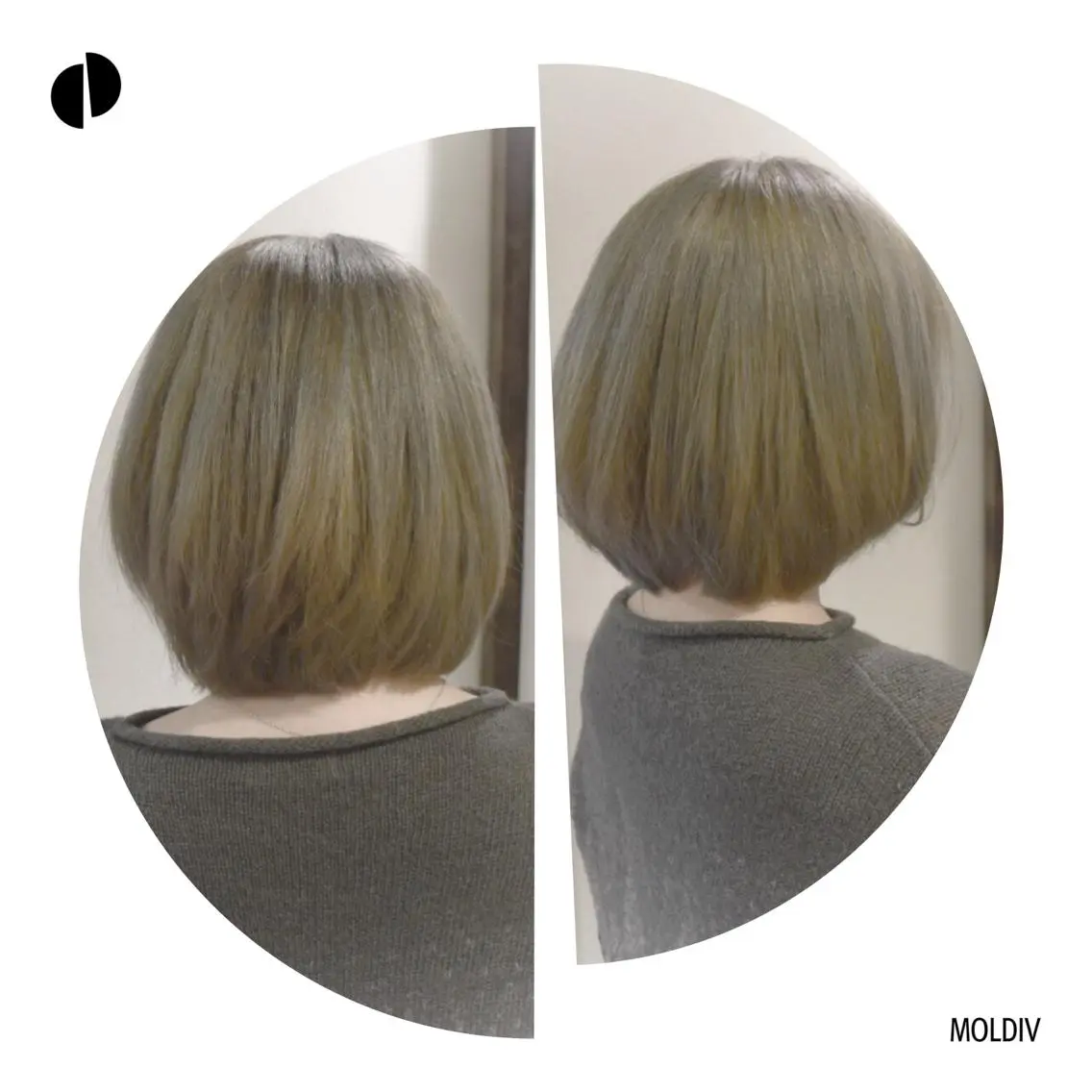 ミディアム カラー アッシュ ブリーチ 透明感カラー ✨縮毛矯正✨髪質改善 ナカシマ ユミのヘアスタイル