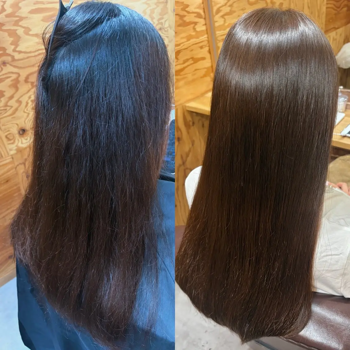 ロング カラー パーマ 縮毛矯正 カット ヘアカラー 縮毛矯正 トリートメント ♡オシャ髪♡AI ✂️newi町田のヘアスタイル