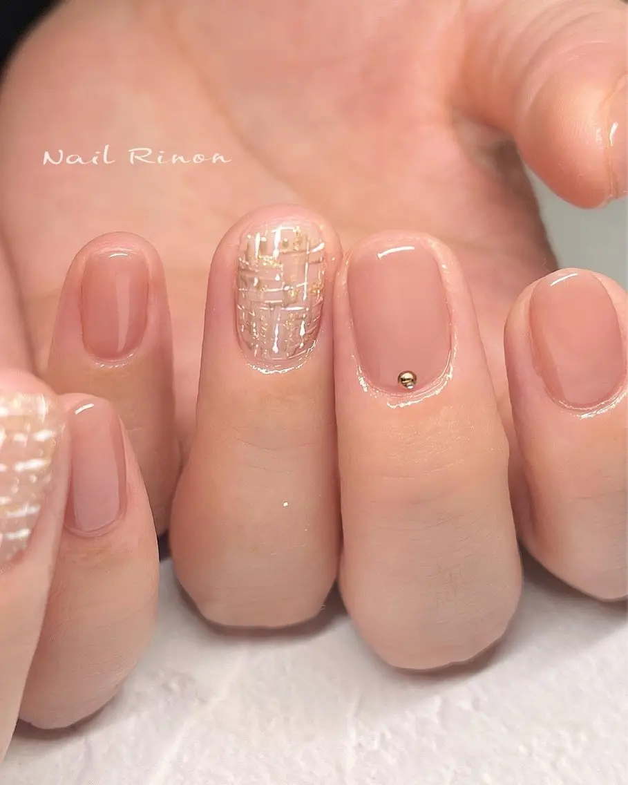 ネイル ツイードネイル ハンドネイル Nail Rinonのネイルデザイン