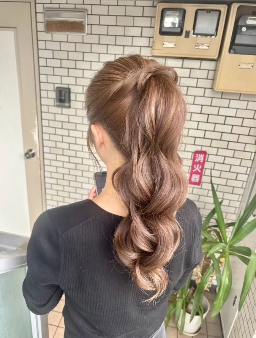 ヘアアレンジ ハーフアップ 🌺ヘアメイク SYOKA🌺のヘアスタイル