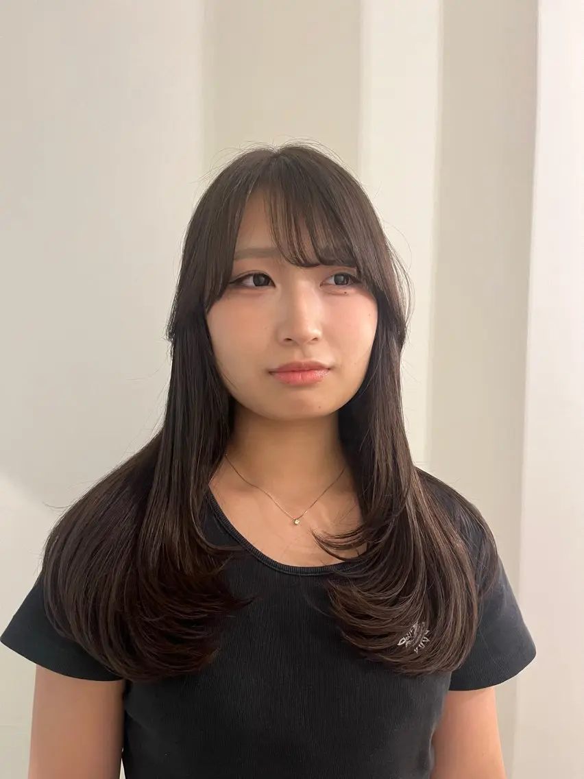 ロング カラー レイヤーカット カット ヘアカラー トリートメント 山本 彩香のヘアスタイル