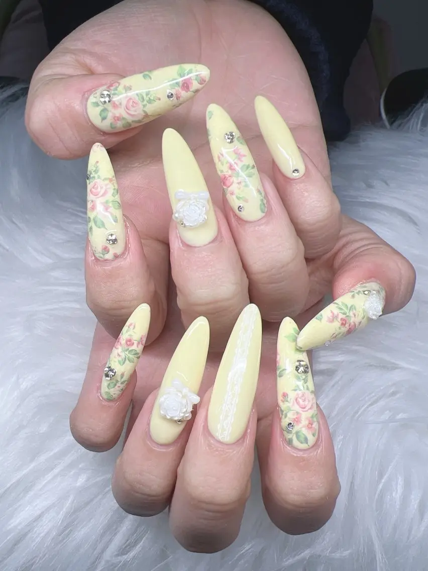 ネイル ハンドネイル Lee Nails チップ長さだし専門店のネイルデザイン