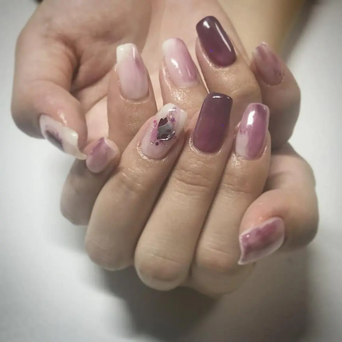 ネイル ニュアンスネイル ハンドネイル ハンドケア lylynail YUUKAのネイルデザイン
