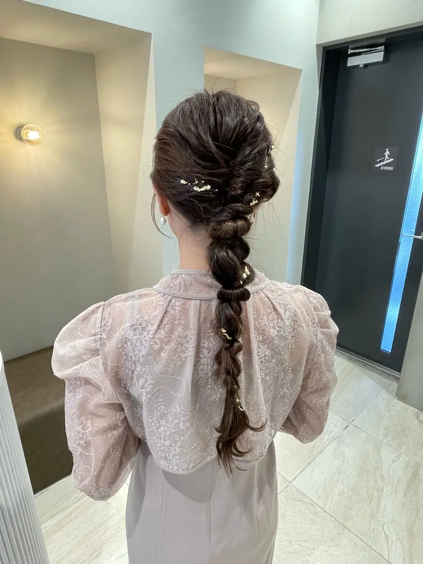 ロング カラー ヘアセット 女性リピ90%🍨 🩷佐藤みずきのヘアスタイル