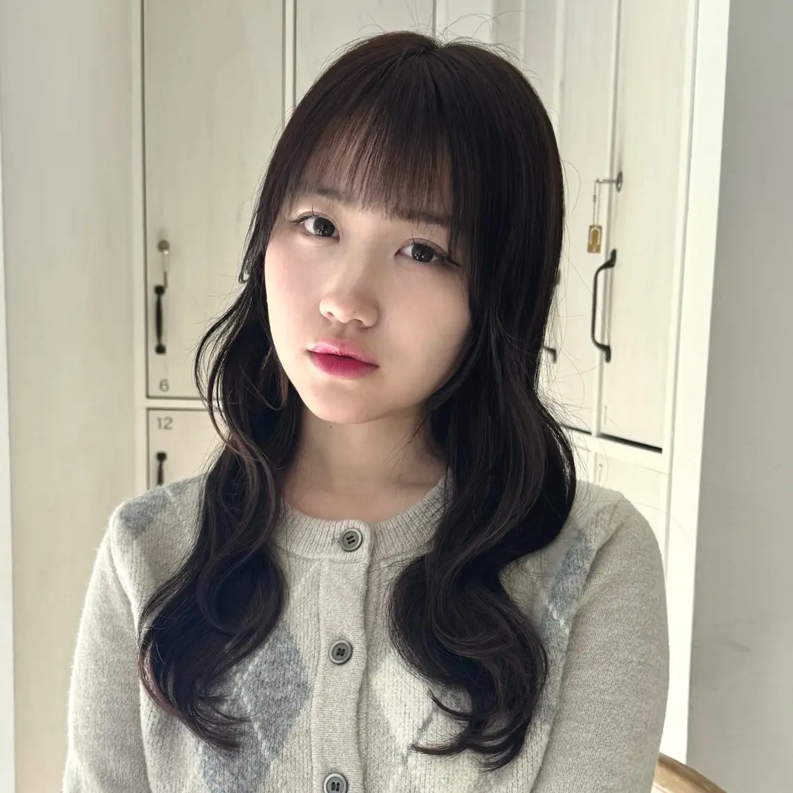ロング カラー ブラウンカラー ナチュラルブラウン ヘアカラー 縮毛矯正 りな🪽カット /縮毛/透明感カラーのヘアスタイル
