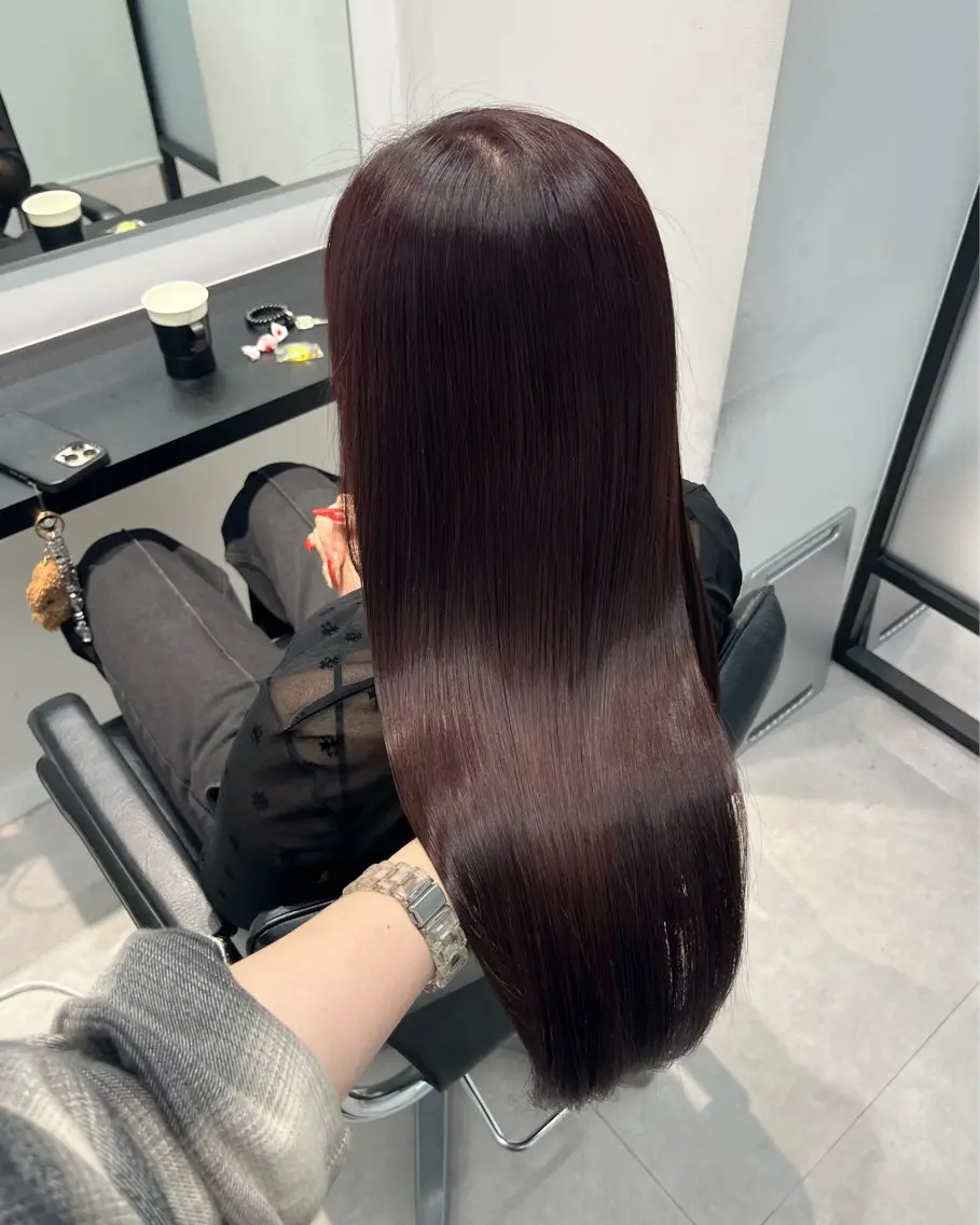 ロング カラー ヘアカラー トリートメント 𓍯韓国style/ 髪質改善𓍯中村和希のヘアスタイル