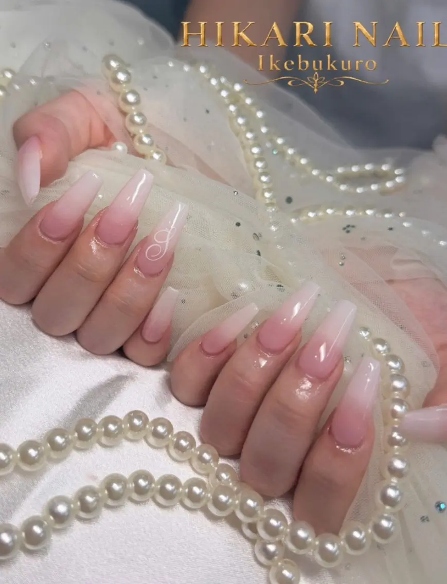 ネイル チークネイル 長さ出し フレンチネイル ガーリー ハロウィン フットネイル HikariNail Ikebukuroのネイルデザイン