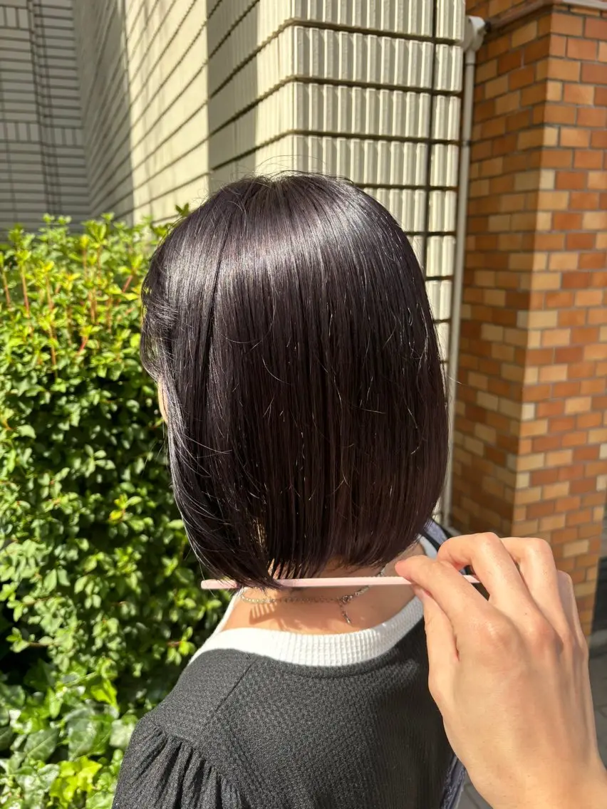 カット+イルミナorアディクシーカラー+保湿超音波トリートメント。シャンプーブロー込みの写真