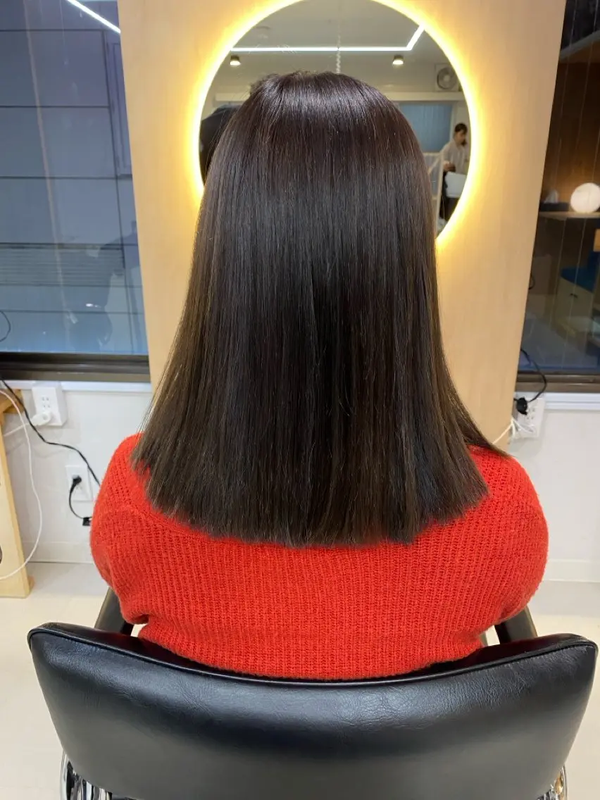 ミディアム カラー ブリーチ トリートメント 山田 希綺のヘアスタイル