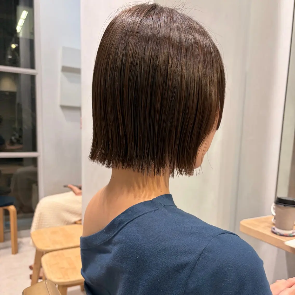 ショート ボブ くびれヘア カット トリートメント いまかわ ゆなのヘアスタイル