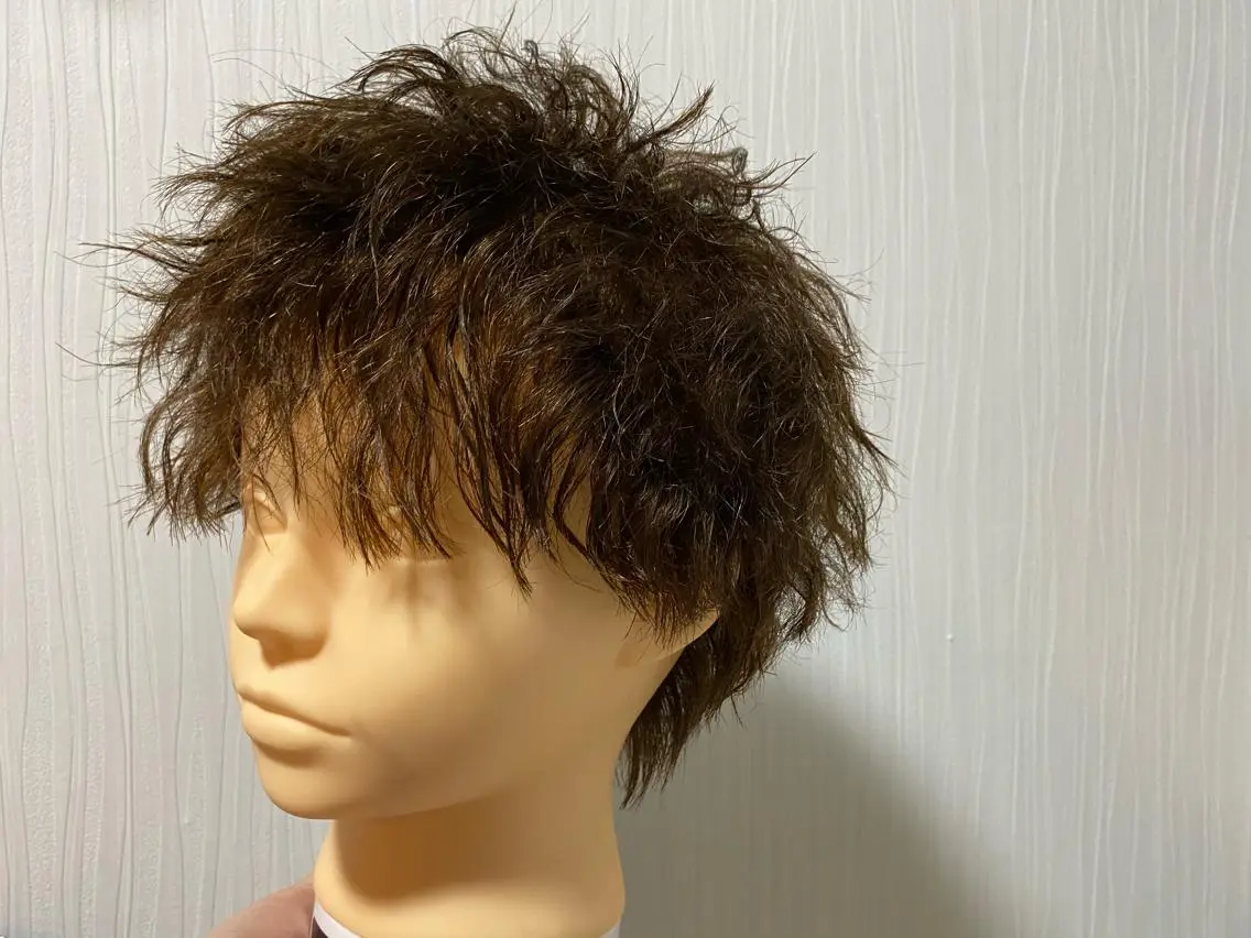 ショート パーマ メンズ メンズパーマ スパイラルパーマ 浅見 天翔のヘアスタイル