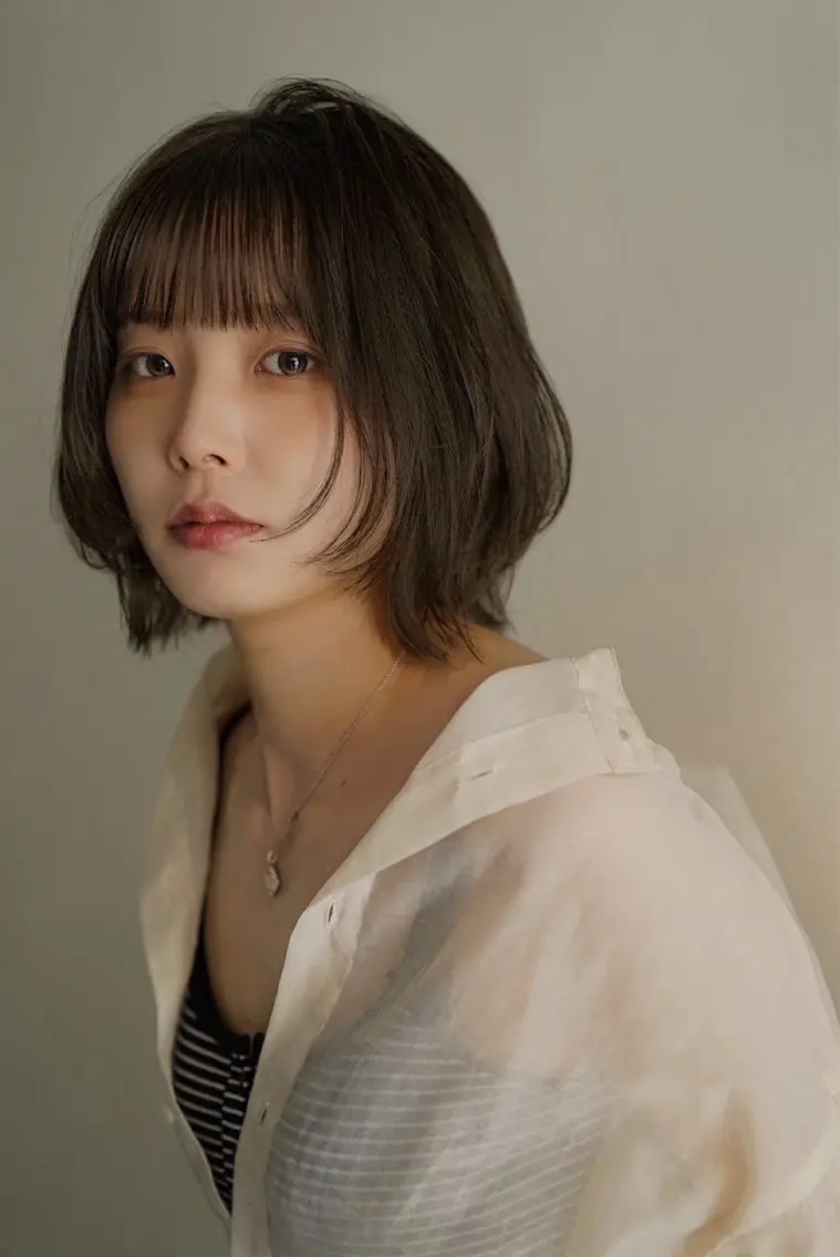 ミディアム カラー カット 縮毛矯正 トリートメント 髪質改善/透明感 松下喬亮のヘアスタイル