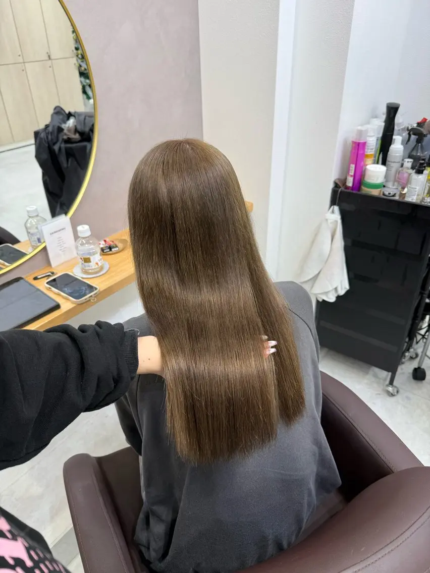 ロング カラー ヘアアレンジ ヘアカラー トリートメント ヘアセット 💗横浜美容室 💗HARUNAのヘアスタイル