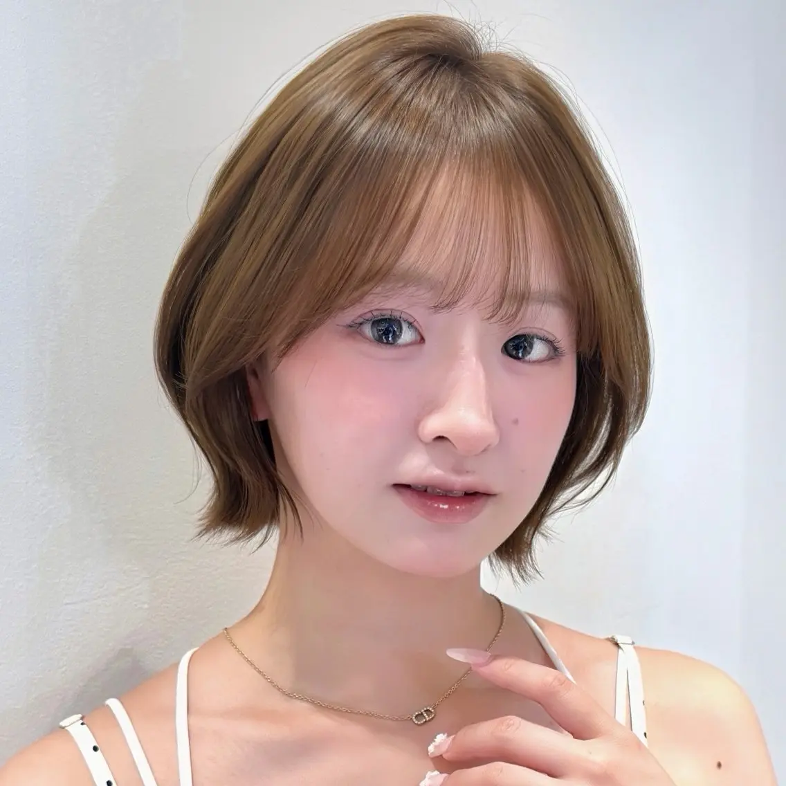 ショート カット ヘアカラー トリートメント 韓国/くびれミディ/ ボブレイヤー/千純のヘアスタイル
