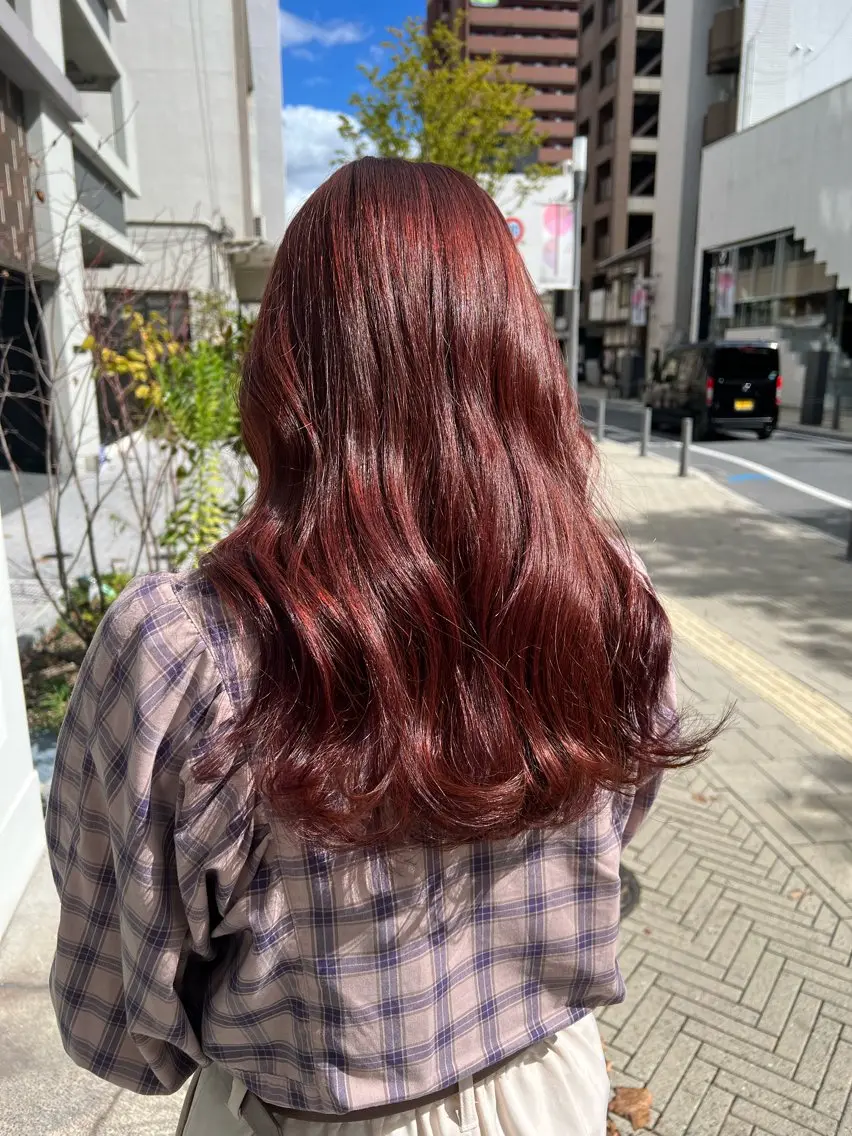 ロング カラー ヘアカラー ParveMix🍀 藤原愛未のヘアスタイル