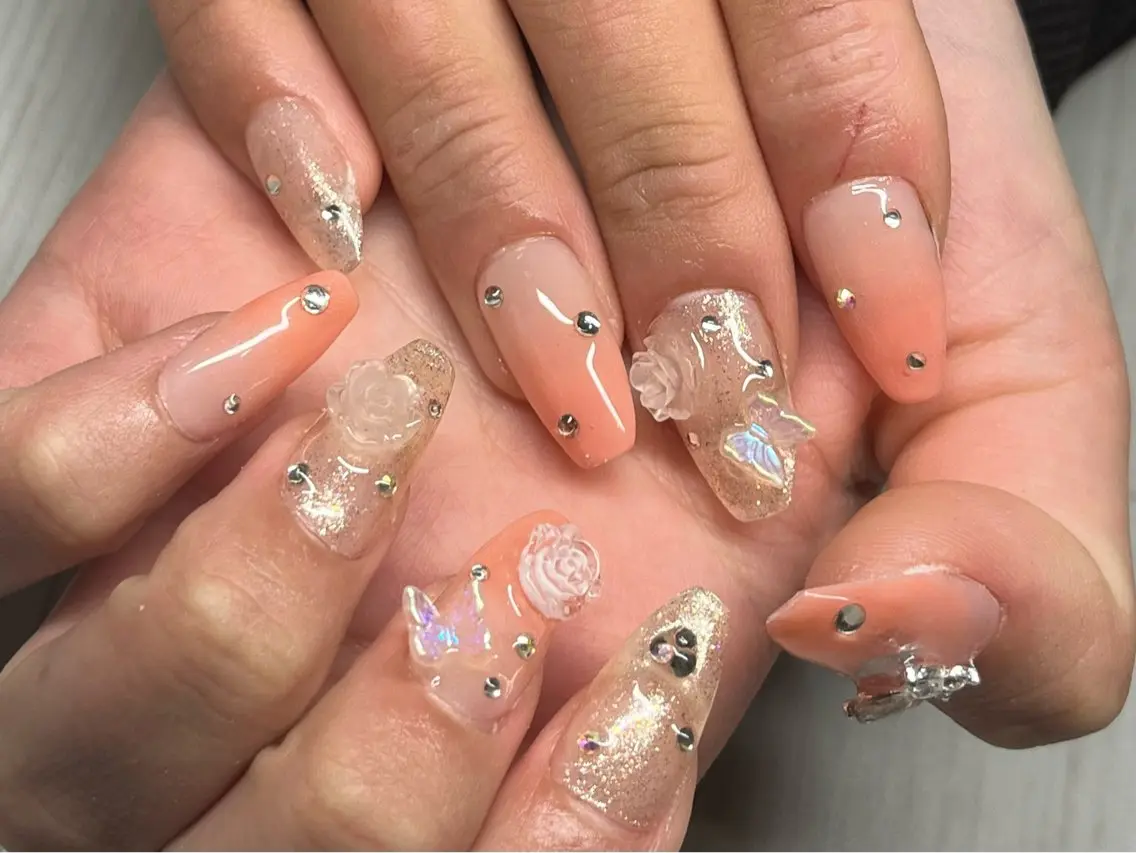 ネイル ハンドネイル 持ち込みデザイン得意 ／長さだし可✨RUIのネイルデザイン